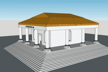 寺庙草图大师模型下载 SketchUp建筑模型下载 第1张