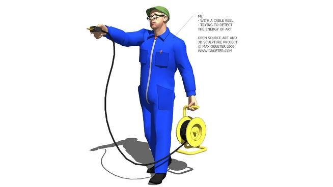 电工SketchUp模型下载 人物草图大师模型下载 第1张