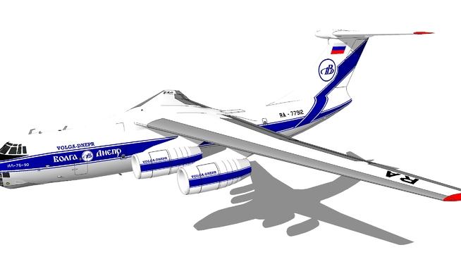 IL - 76亚马尔航空公司| skp下载 sketchup机械模型 第1张