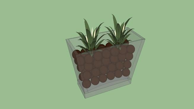| skp下载花盆厂 sketchup植物模型 第1张