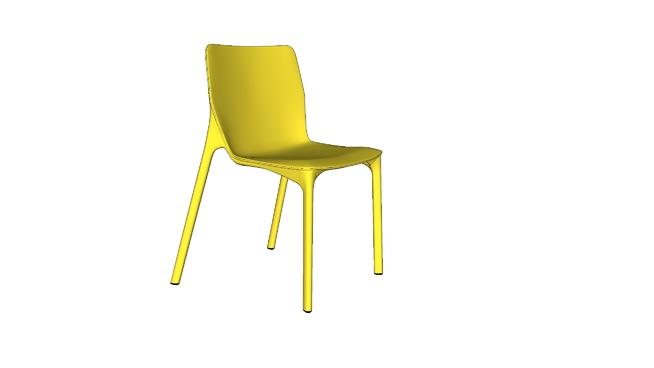 塑料简约扶手椅| sketchup模型库 家具 第1张