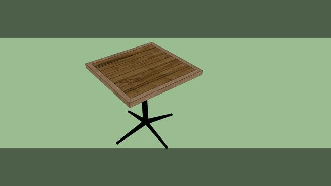 n_dining table_03 | SketchUp模型库 家具 第1张