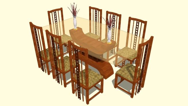 帝王的餐桌| SketchUp模型库 家具 第1张