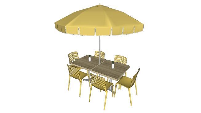 表/台面/椅子/ | sketchup模型下载伞 家具 第1张