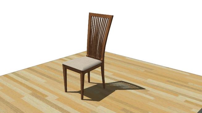 餐椅| SketchUp模型库 家具 第1张