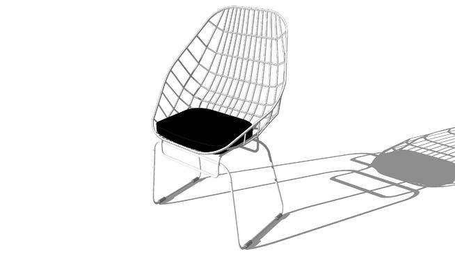 奥赛，椅子金属镀铬，sketchup模型，编号646， u20ac | skp下载 家具 第1张