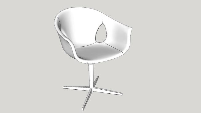 Poltrona Frau姜汁汽水椅| SketchUp模型库 家具 第1张