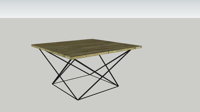 CI伦敦的咖啡桌上|土地sketchup模型库伍德几何 家具 第1张