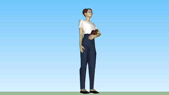 小人改头换面（蝙蝠侠）Selina Kyle -猫的女人1 | SketchUp模型下载 人物草图大师模型下载 第1张