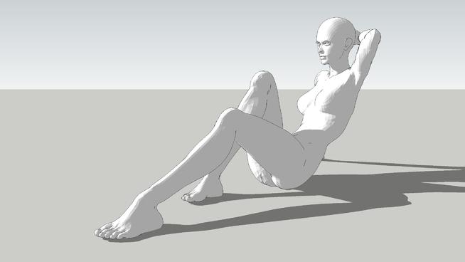 3D虚拟女孩| SketchUp模型下载 人物草图大师模型下载 第1张