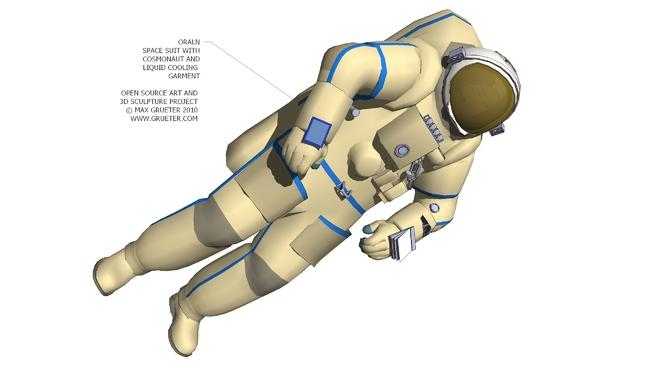 制造的太空服| sketchup模型下载 人物草图大师模型下载 第1张