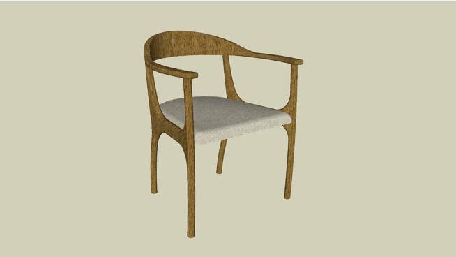 椅子凳子模型-编号873 sketchup室内模型下载 第1张