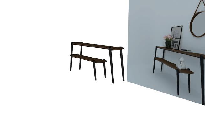 餐具柜和银行| skp下载Vray的准备 sketchup室内模型下载 第1张