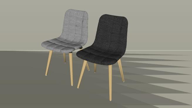 椅子凳子模型-编号338 sketchup室内模型下载 第1张