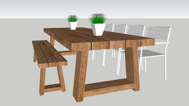 Borek桌椅 sketchup室内模型下载 第1张