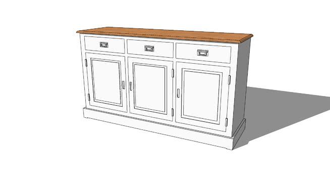 leandre餐边柜，sketchup模型。146882， | su模型 sketchup室内模型下载 第1张