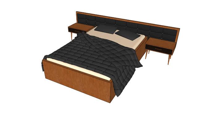 床模型-编号127518 sketchup室内模型下载 第1张