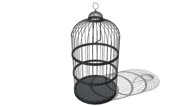 鸟笼小动物笼模型-编号521 sketchup室内模型下载 第1张