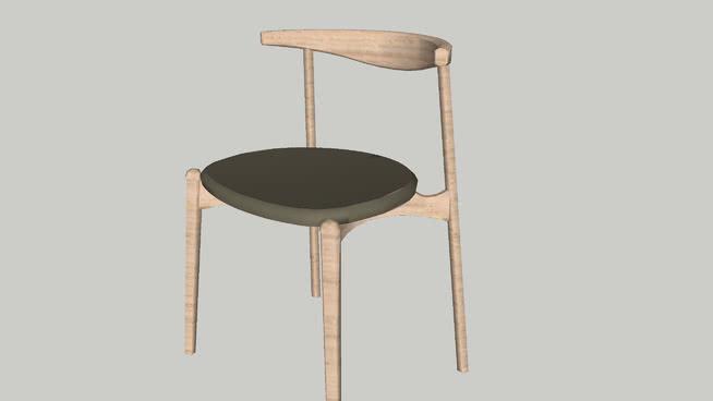 Carl Hansen的二十肘椅 sketchup室内模型下载 第1张