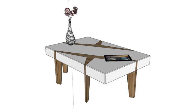 咖啡桌 sketchup室内模型下载 第1张