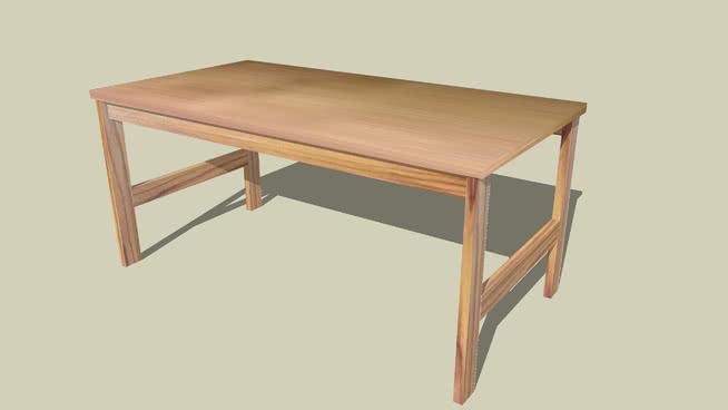 丹麦现代咖啡桌 sketchup室内模型下载 第1张