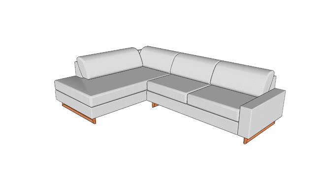 沙发模型-编号839 sketchup室内模型下载 第1张