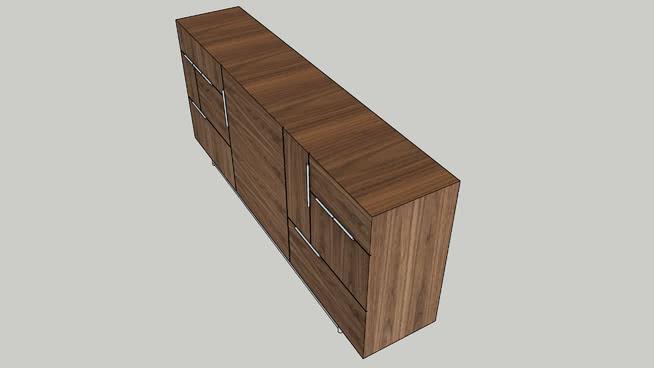 多米诺餐具柜 sketchup室内模型下载 第1张