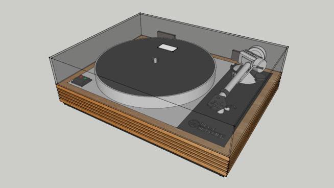 sondek lp12唱片机 | su模型 sketchup室内模型下载 第1张