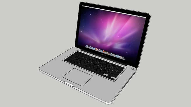 MacBook Pro SU公司 sketchup室内模型下载 第1张