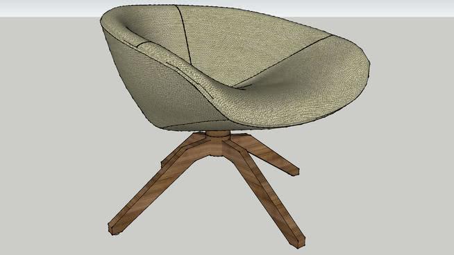 单人沙发椅模型-编号970 sketchup室内模型下载 第1张