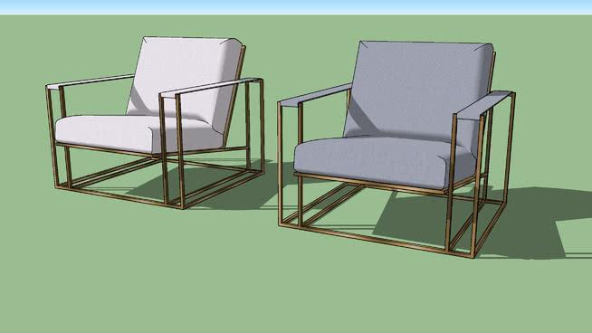 椅子凳子模型-编号018 sketchup室内模型下载 第1张