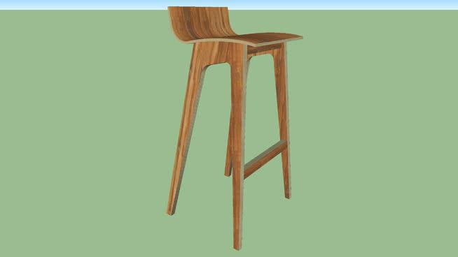 椅子凳子模型-编号081 sketchup室内模型下载 第1张