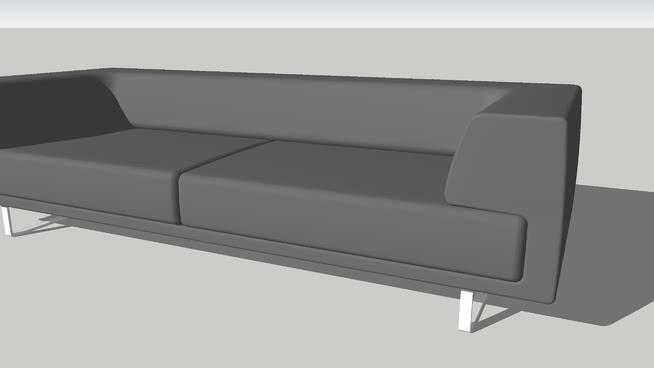 沙发模型-编号612 sketchup室内模型下载 第1张