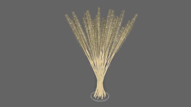 小麦| skp下载花瓶 sketchup室内模型下载 第1张