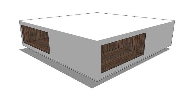 VelaaKundoMabiLiaLoga咖啡桌 sketchup室内模型下载 第1张