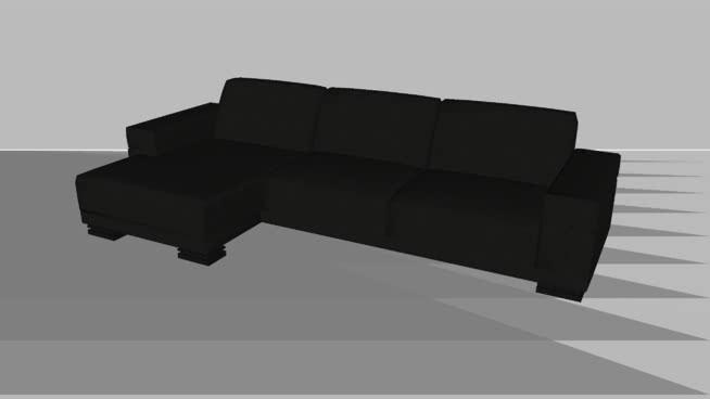 沙发草图大师模型 Metropole 沙发 2380| skp下载 沙发 第1张