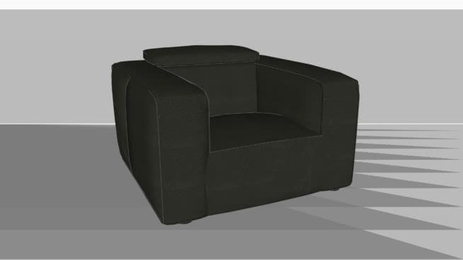sketchup模型西帕里奥扶手椅22 154 沙发 第1张