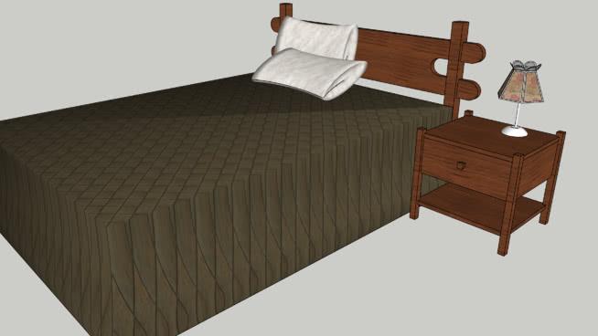1 | skp下载床 床 第1张