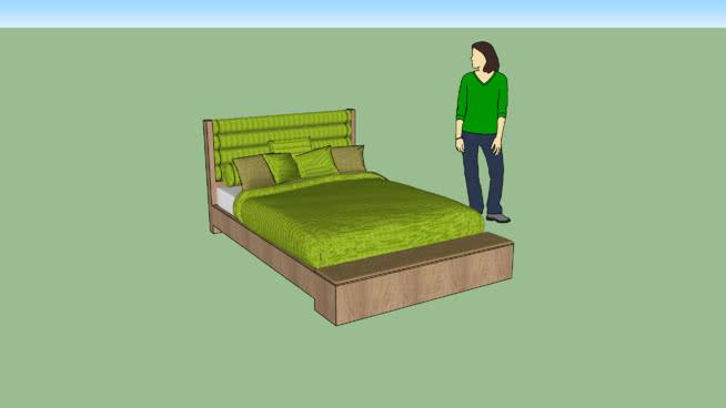 婚姻的床上argenisalejandro彩色模型| skp下载绿色管 床 第1张