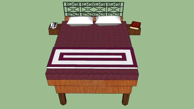床用shash ivasu | sketchup模型库 床 第1张