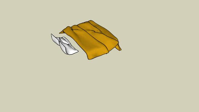 | sketchup模型下载枕头和床单 床 第1张
