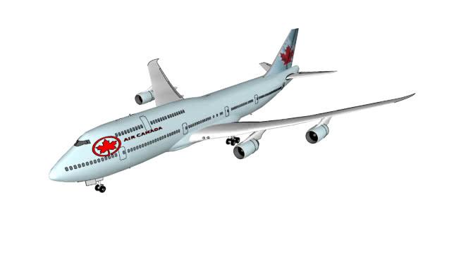加拿大航空公司波音74-8I 飞机 第1张