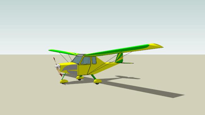 飞机periquito | sketchup模型下载 飞机 第1张