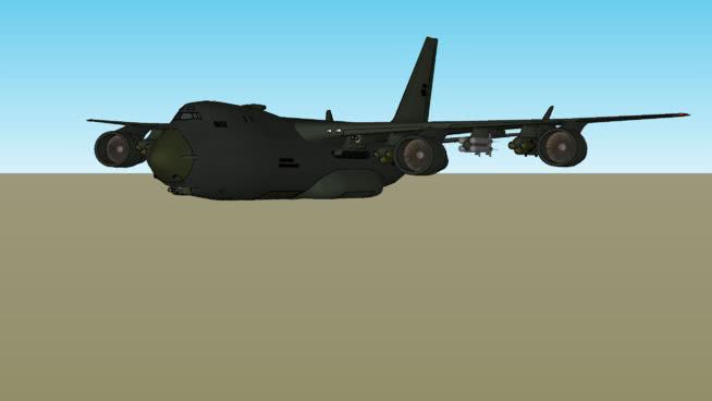 B-52轰炸机替换（虚构）-炸弹卡车-床sketchup模型率 飞机 第1张