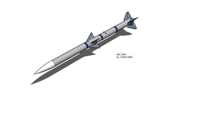 AIMA AMRAAM| skp下载 防空机械模型 第1张