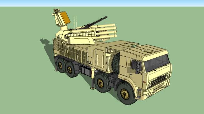 pantsir S1 | sketchup模型下载 防空机械模型 第1张