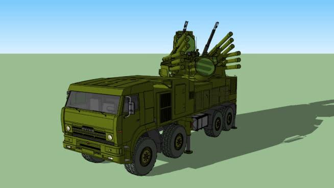 pantsir S1 | sketchup模型下载 防空机械模型 第1张