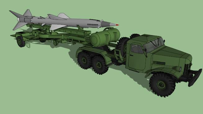 的S - 75“维纳”公关上午transloader | skp下载 防空机械模型 第1张