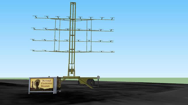 SCR 70D雷达天线 防空机械模型 第1张
