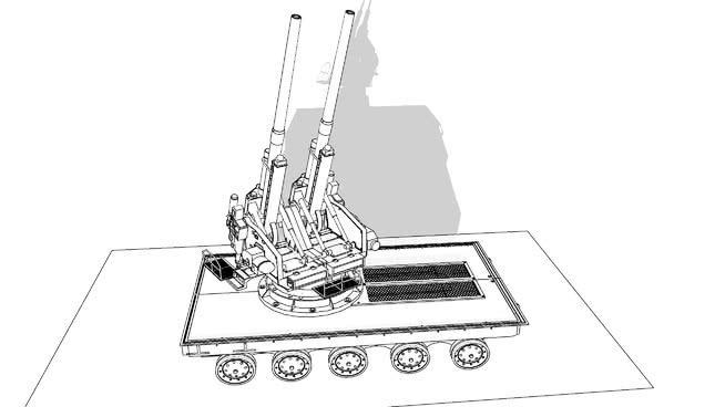第2次大战德国毫米敞篷车 防空机械模型 第1张